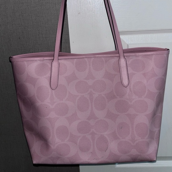 Coach Powder Pink Signature Tote - Picture 2 of 9